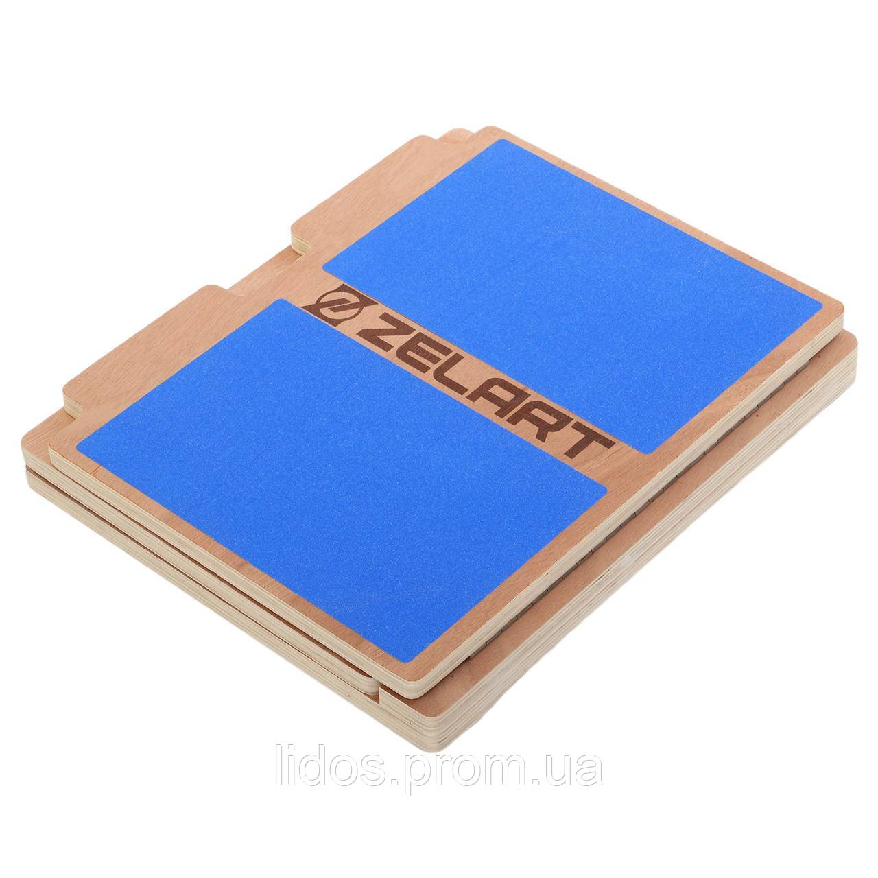 Доска для растяжки Zelart Slant Board FI-9660 светло-коричневый ld - фото 6 - id-p2144244700