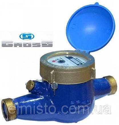 Счётчик GROSS MNK-UA Dn 20 (3/4") Qn4,0, L=190mm, R160 (кл. т. С) мокроход латунный - фото 8 - id-p395117366