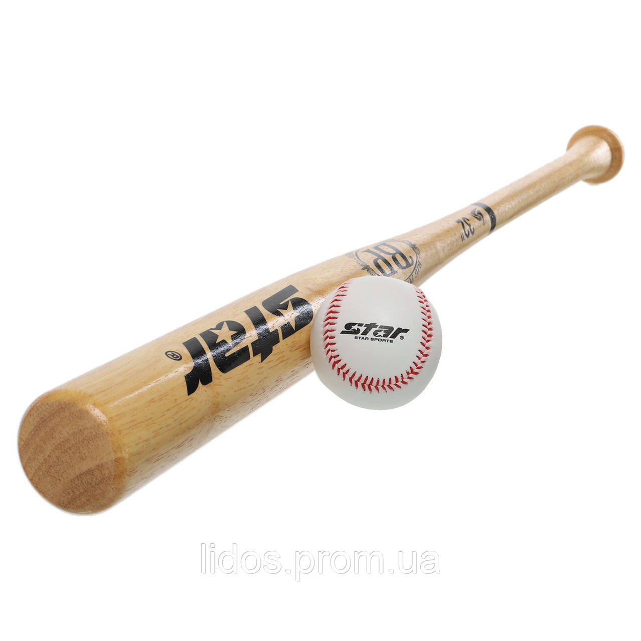 Бита бейсбольная деревянная STAR WR250 81см ld - фото 4 - id-p2144233590