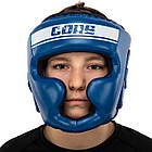 Шолом боксерський із повним захистом Zelart Core 4441 розмір S Blue, фото 5