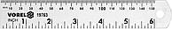 Лінійка алюмінієва VOREL, l= 150 мм, w= 28 мм з дюймовою і метричною шкалами [20/120] Povna-torba это Удобно