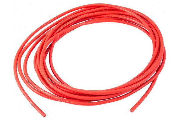 Провід 30 AWG силіконовий QianJia Червоний - 1 метр погонний