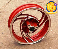 Диск колеса 2,15 * 10 (перед, диск) (легкосплавный, 19 шлицов) (красный) VDK