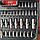 Набір інструментів 1/2" & 3/8" & 1/4", 171ед., Cr-V STORM INTERTOOL ET-8171, фото 8