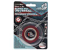 Стрічка 2-стороння акрилова VIROK Super Fix Universal: 19 мм х 2 м [30] Povna-torba это Удобно