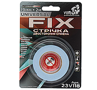 Стрічка 2-стороння спінена VIROK Universal Fix: 19 мм х 2 м [30] Povna-torba это Удобно