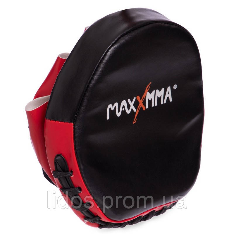 Лапа Изогнутая для бокса и единоборств MAXXMMA MP04 цвет серый-зеленый ld - фото 4 - id-p2144309212