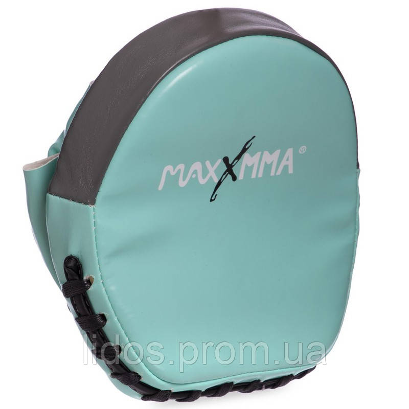 Лапа Изогнутая для бокса и единоборств MAXXMMA MP04 цвет серый-зеленый ld - фото 9 - id-p2144309212