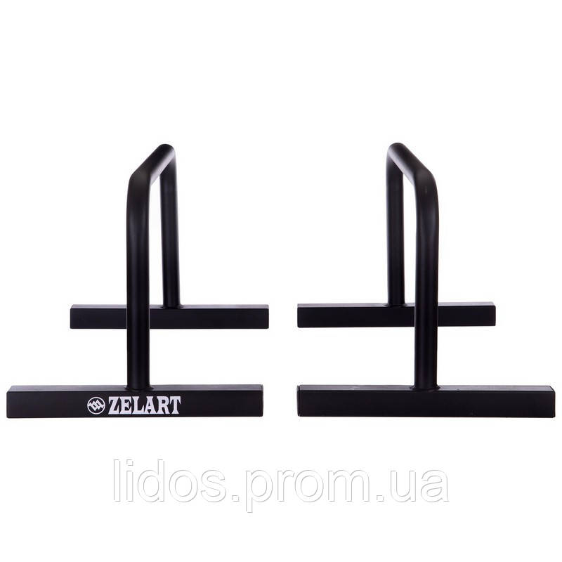 Упоры для отжиманий Zelart TA-2277 PUSH-UP BAR 60х35х32см черный ld - фото 2 - id-p2144438741