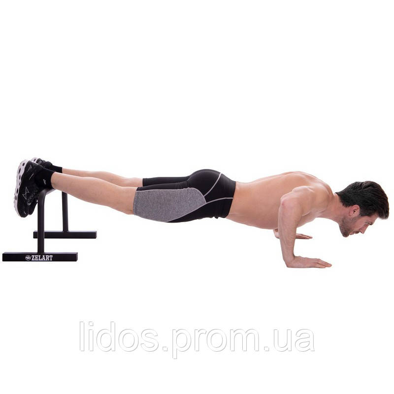 Упоры для отжиманий Zelart TA-2277 PUSH-UP BAR 60х35х32см черный ld - фото 8 - id-p2144438741