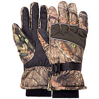 Перчатки для охоты рыбалки и туризма теплые MARUTEX A-3379 размер M-L цвет камуфляж лес ld