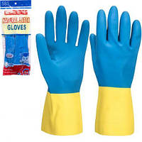 Від 12 шт. Рукавички гумові господарські "L" 80гр PT-07 купити дешево оптом в інтернет-магазині