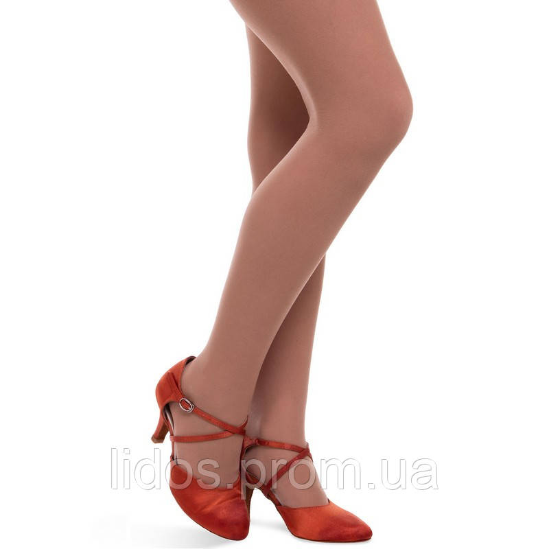 Взуття для бальних танців жіноча Латина із закритим носком F-Dance LD6001-BZ розмір 36 колір бронзовий ld - фото 8 - id-p2144359398