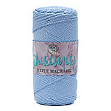 Шнур поліефірний Matte Macrame 3 mm, колір Небесний, фото 2