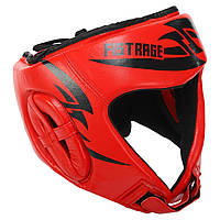 Шлем боксерский открытый кожаный FISTRAGE VL-4150 размер S цвет красный ld