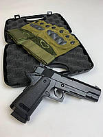 Подарок Перчатки !! Пневматический Металлический Пистолет Сolt M1911 Hi-Capa игрушка !!!