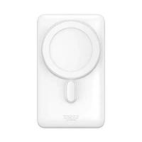 Мобільна батарея Power Bank (10000mah) Baseus Magnetic Wireless 20W White з бездротовою зарядкою