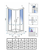 Душова кабіна REA LOOK CHROM 80х100, фото 6