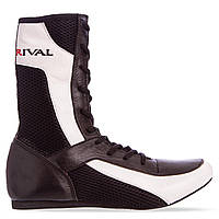 Боксерки кожаные RIV MA-3310 размер 37 цвет черный-белый ld