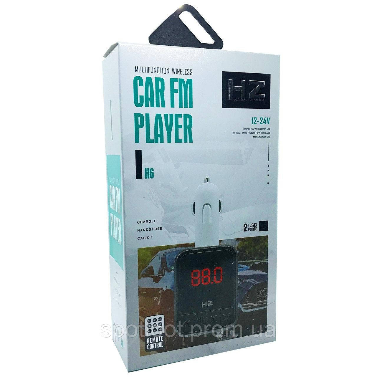 Автомобильный FM модулятор трансмиттер HZ H6, mp3 player - фото 6 - id-p2144254202