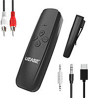 UEASE Bluetooth 5.2 Приемник передатчика Bluetooth Автомобильный адаптер AUX Bluetooth передатчик 3.5MM RCA