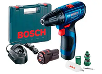 Аккумуляторная дрель-шуруповерт Bosch Professional GSR 120-LI в чемодане с 2 акб 2 Ah, з/у GAL 1210 CV