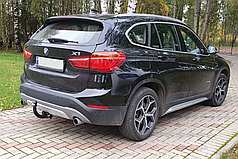 Фаркоп BMW X1 F48 2015- (БМВ Х1) польський, без підрізу бампера