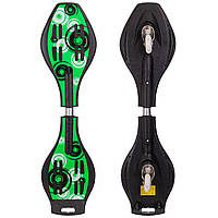 Скейтборд двухколесный RipStik роллерсерф Zelart SK-02 цвет зеленый ld