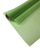 Калька для квітів "смужка тонка" світло салатова 0,6х10 м