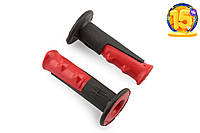 Ручки руля велосипедные (черные с красным) YKX