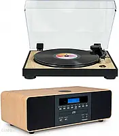 Програвач вінілу Zestaw stereo / Cyfrowa mini wieża z gramofonem THOMSON TT300 & MIC202