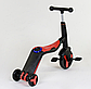 Самокат 3в1 3-колісний (велосипед, беговел), музика, світло Best Scooter JT 28288 червоний, фото 2
