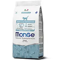 MONGE CAT Monoprotein Kitten с форелью Монж киттен с форелью для котят, 0,4 кг