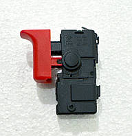Кнопка для дрели для шлифмашинки без регулятора оборотов Bosch (Бош), 4A пос. место: h61.5, шир.22; (К:058)