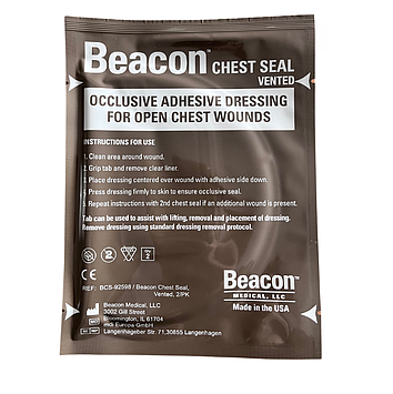 Пов'язка оклюзійна вентильована Beacon Chest Seal (2шт в упаковці)