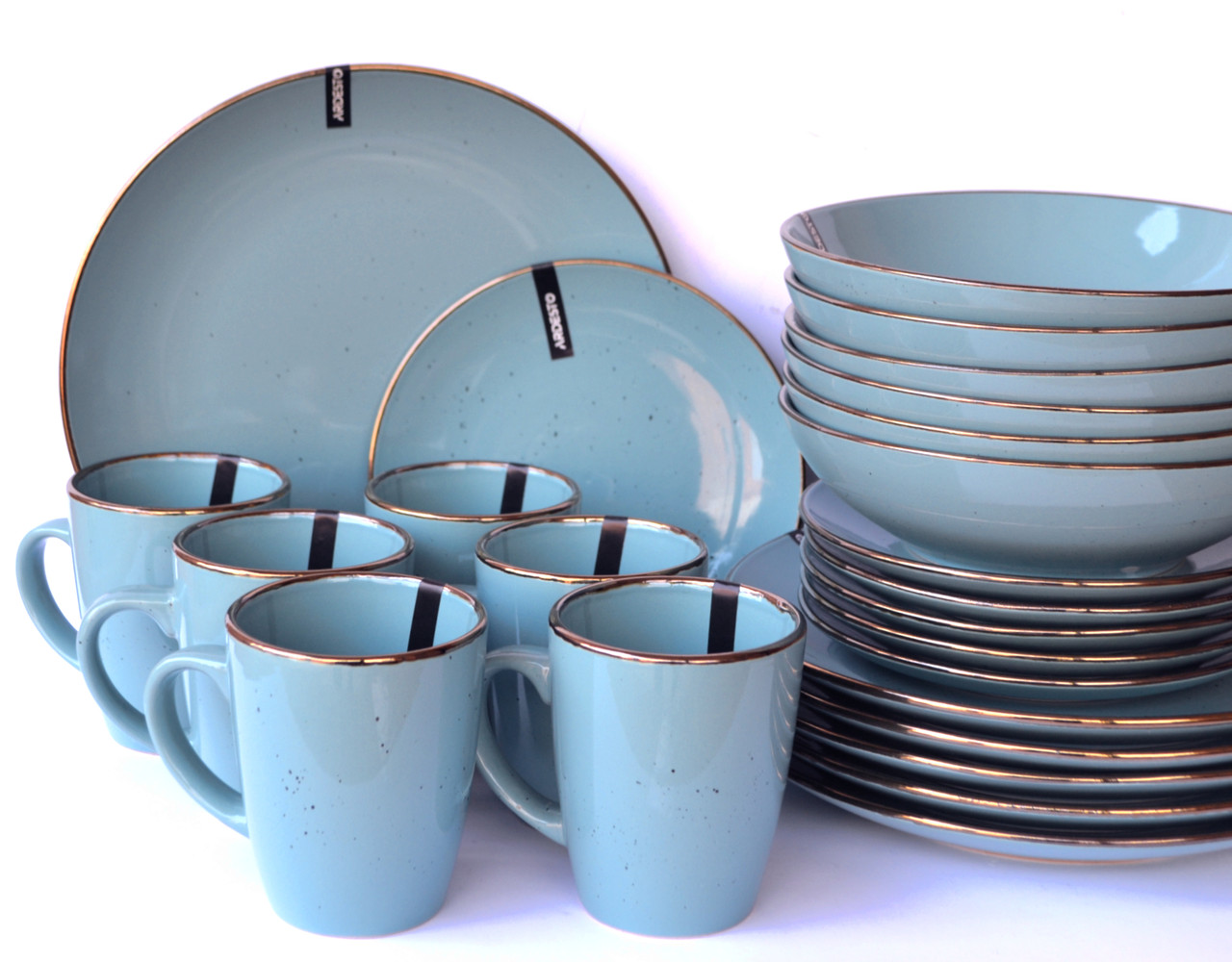 Сервіз Ardesto Bagheria 24 предметів BGC Misty Blue