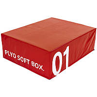 Бокс плиометрический мягкий Zelart SOFT PLYOMETRIC BOXES FI-5334-1 1шт 30см красный ld