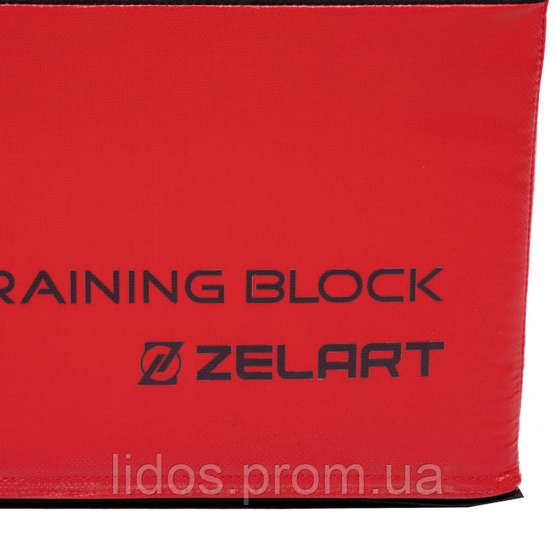 Бокс плиометрический мягкий трапеция Zelart Plyo box FI-3632 1шт 76-76-36/46 см красный-черный ld - фото 6 - id-p2144234313