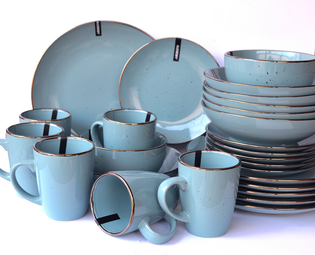 Сервіз Ardesto Bagheria 26 предметів BGC Misty Blue