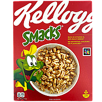Сухий сніданок пшеничний снек Келлоггс Kellogg's smacks 330g 4шт/ящ (Код: 00-00016154)
