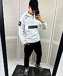 Чоловіча куртка вітровка анорак Stone Island CK5524 біла М, XL, XXL, фото 8