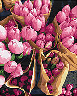 Картина по номерам Голландские тюльпаны 40х50см, термопакет, ТМ Brushme, Украина