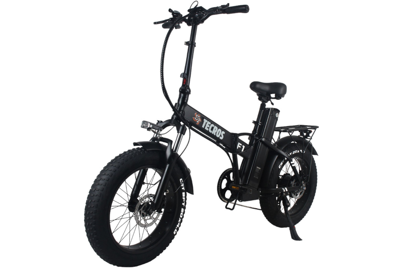 Електровелосипед fatbike Tecros F1 48v 20ah 1000w 20" 50 км/год складний