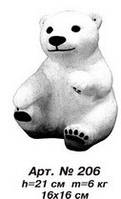 Фигуры животных «Медвежонок» 16х16 см, Н=21 см арт.206