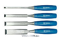 Стамески VOREL з пластиковою ручкою, (набір) (6, 12, 18, 24 мм - 4 шт). [10/40] Povna-torba это Удобно