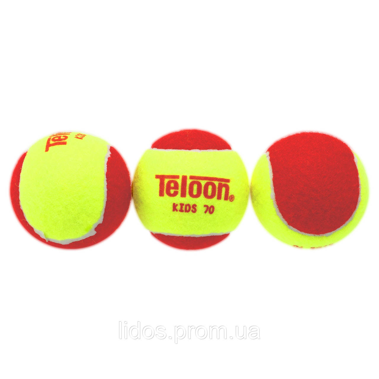 Мяч для большого тенниса TELOON KIDS 70 Stage-3 48шт красный-салатовый ld - фото 8 - id-p2144328587
