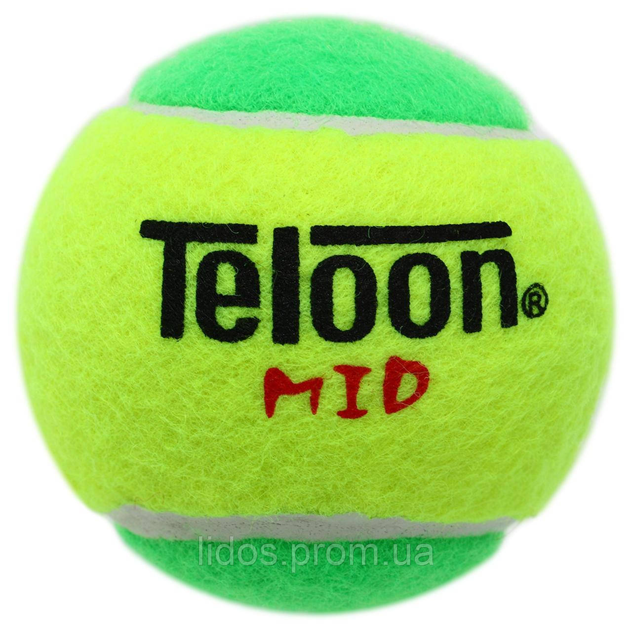 Мяч для большого тенниса TELOON KIDS MID Stage-1 48шт зеленый-салатовый ld - фото 5 - id-p2144328588