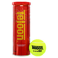 Мяч для большого тенниса TELOON LUX Q1 T808-3 3шт салатовый ld