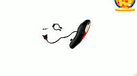 Сигнал велосипедный с подсветкой (банан) (черный, LED, 8 мелодий, АА*2) (mod:JY-90B) DS