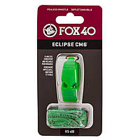 Свисток судейский пластиковый ECLIPSE CMG FOX40-ECLIPSE цвет салатовый ld